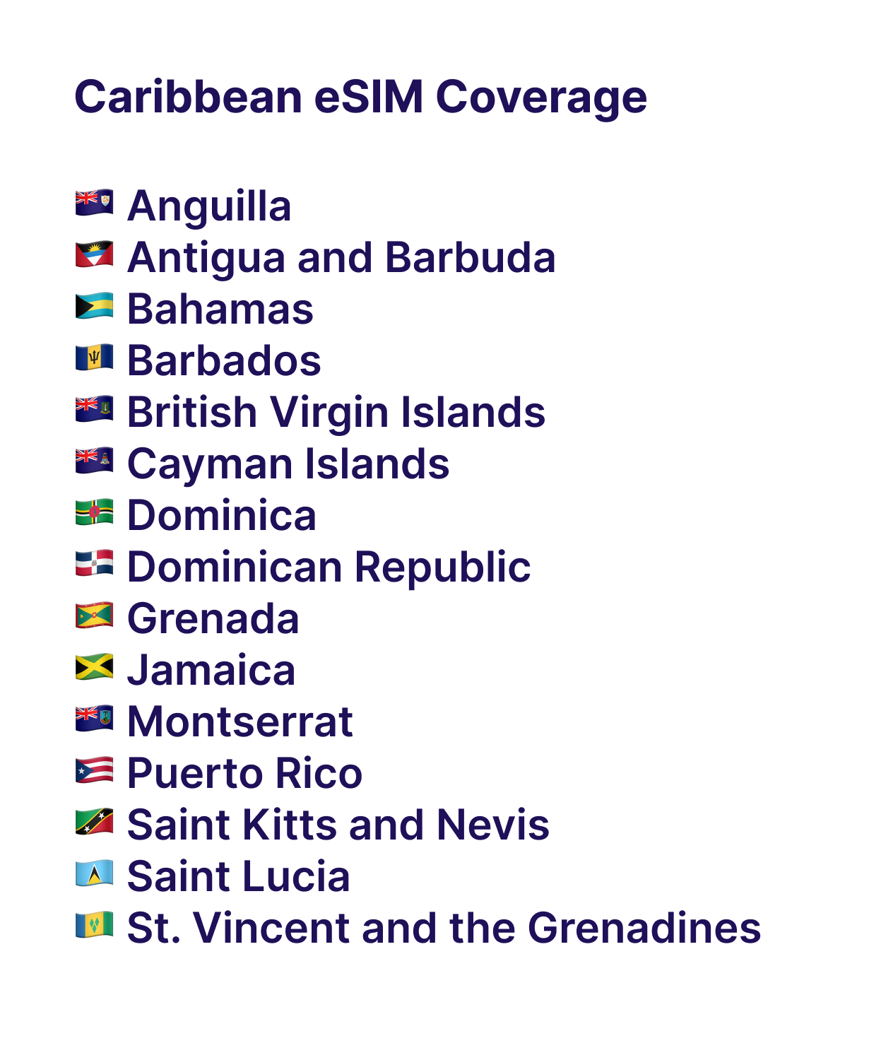 roamight esim Caribbean plan roamight esim Caribbean plan