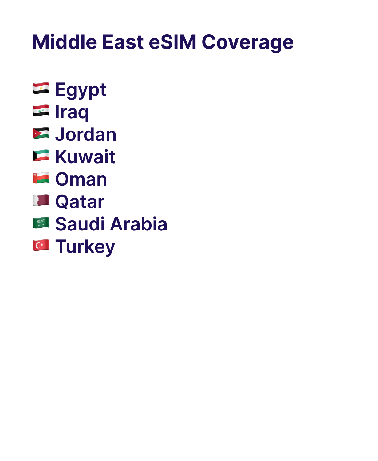 roamight esim Middle East plan roamight esim Middle East plan