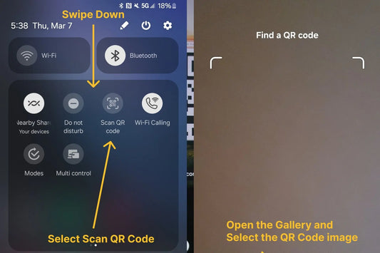 How to Scan a QR Code from a Photo Album on a Samsung Galaxy Phone